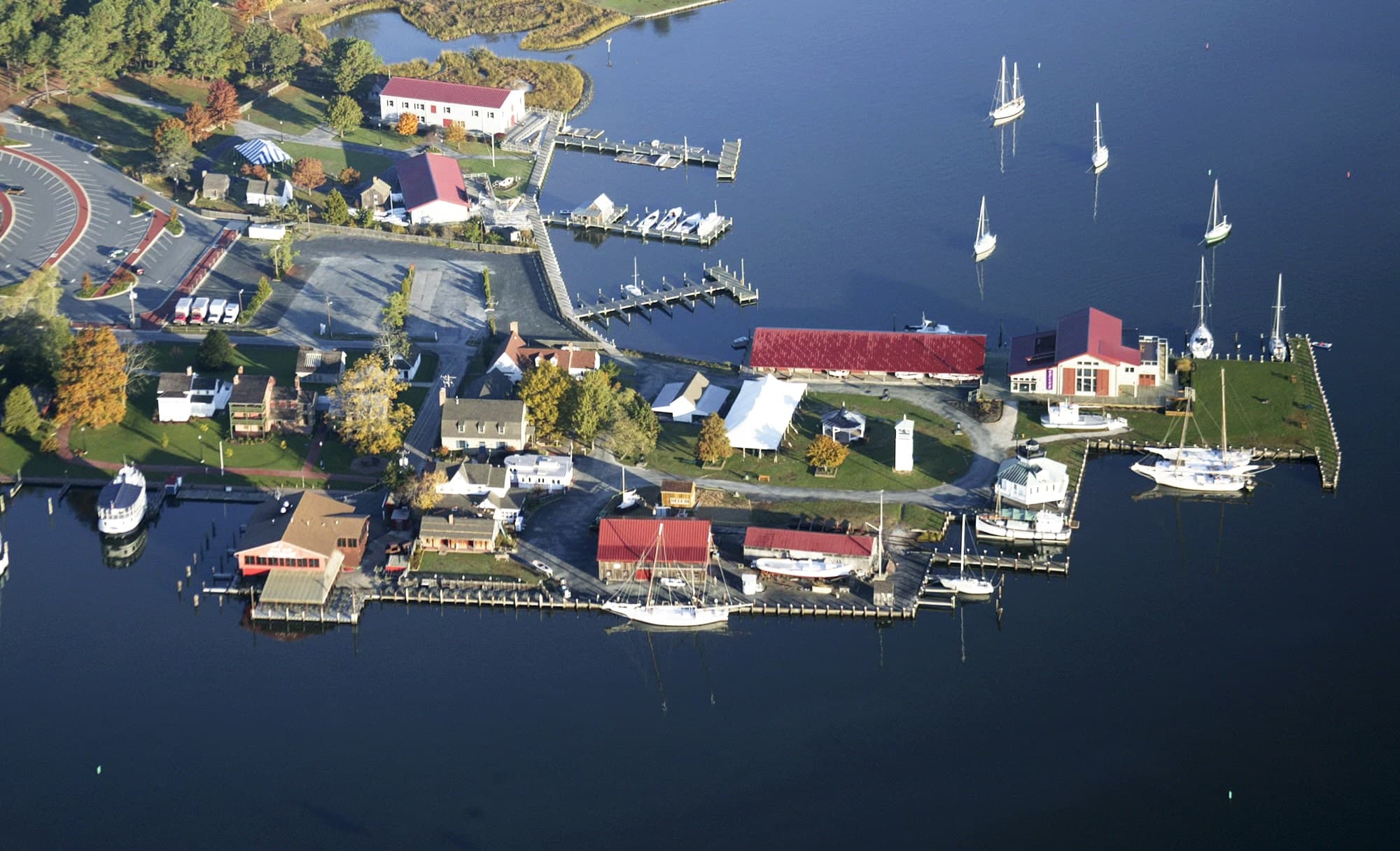 St. Michaels Port Aerial view