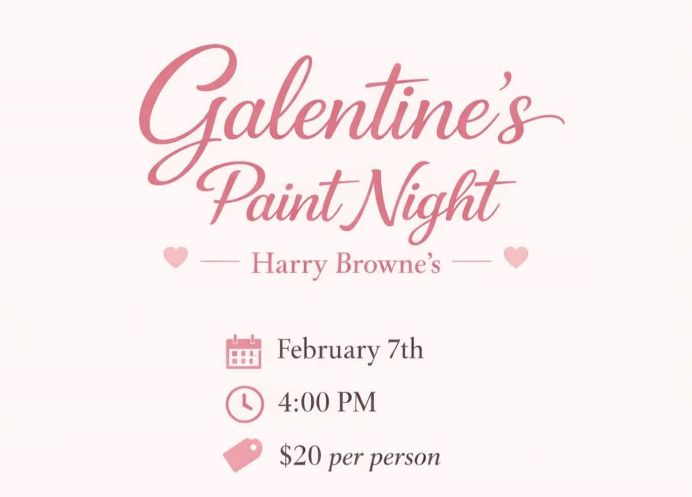 Grab Your Besties for an Art-Filled Galentine’s Night at Harry Browne’s Annapolis!